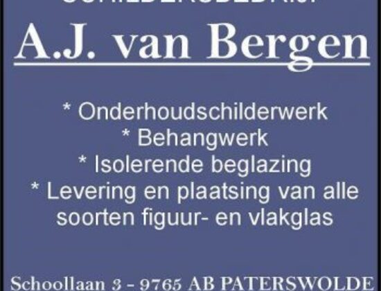 Schildersbedrijf A.J. van Bergen, Paterswolde